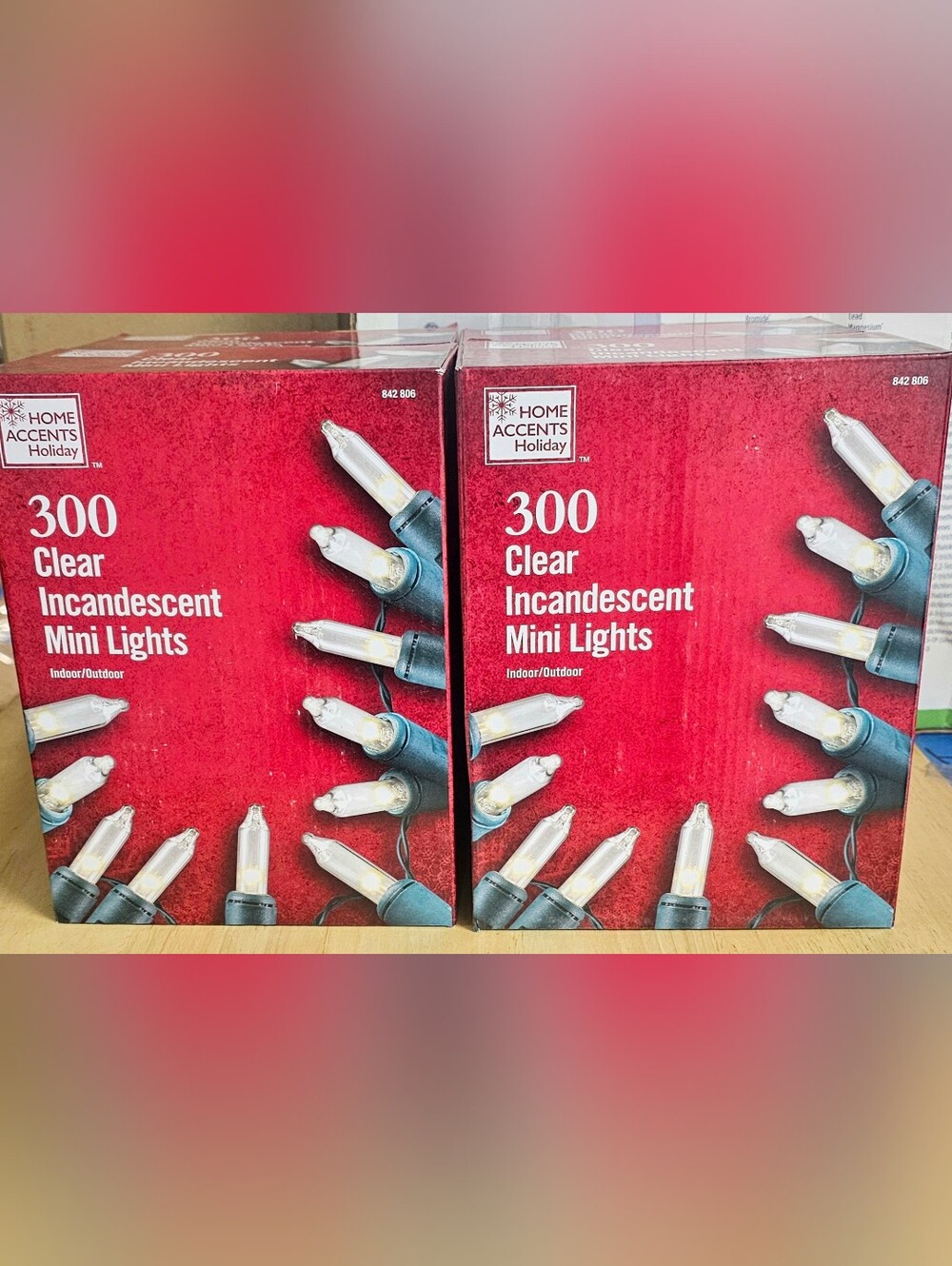 300 Clear Incandescent Mini Lights - Clear 2 Boxes